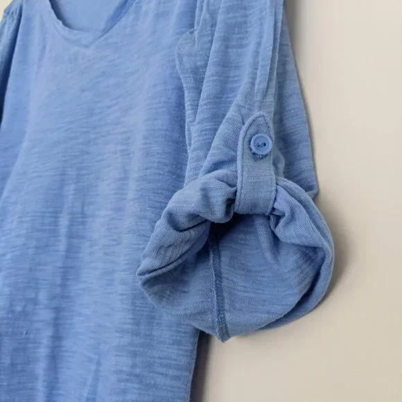 New York & Company Blue Lightweight Top, Women's Small - Picture 2 of 6